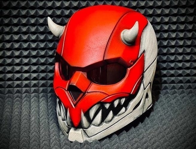 printable devil helmet 3D print model