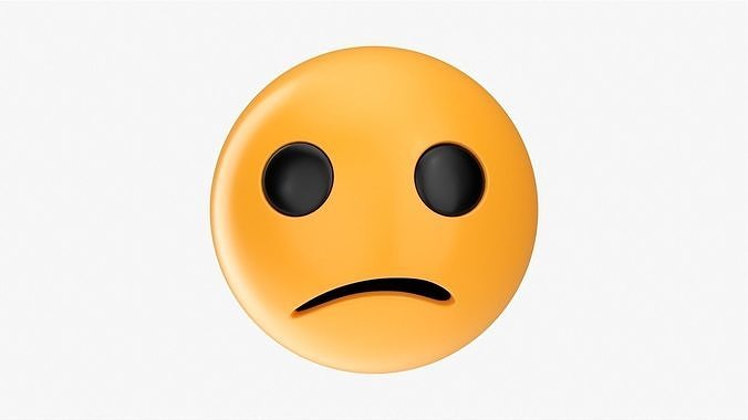Emoji 066 Confused 3D model