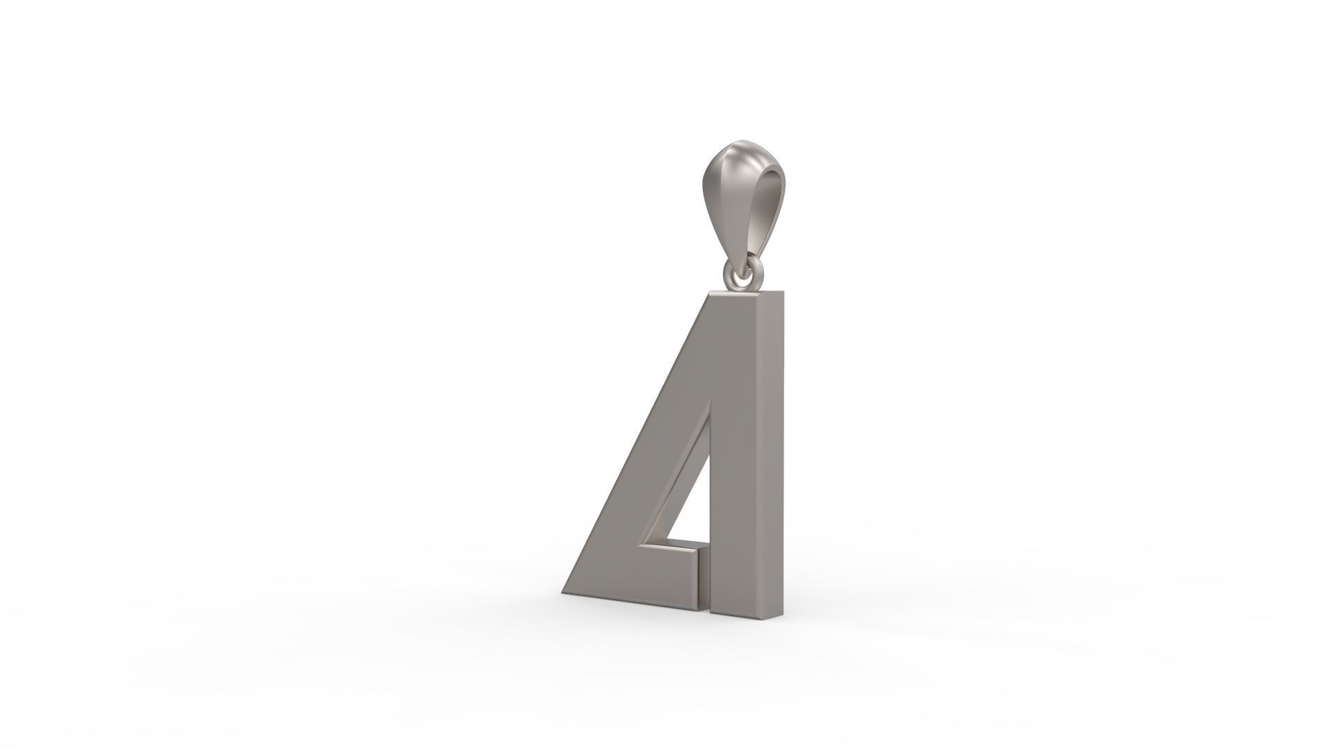 Initial Letters Pendant Agames A 3D print model_3