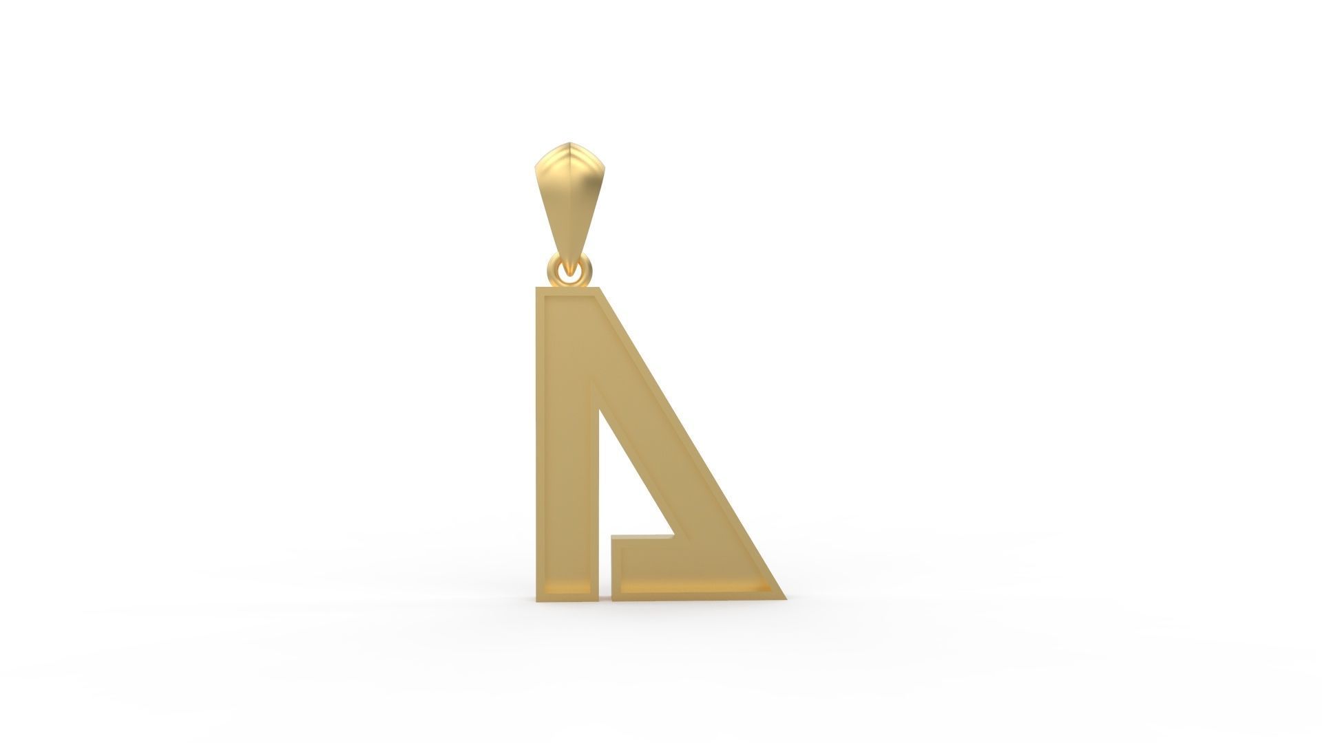 Initial Letters Pendant Agames A 3D print model_6