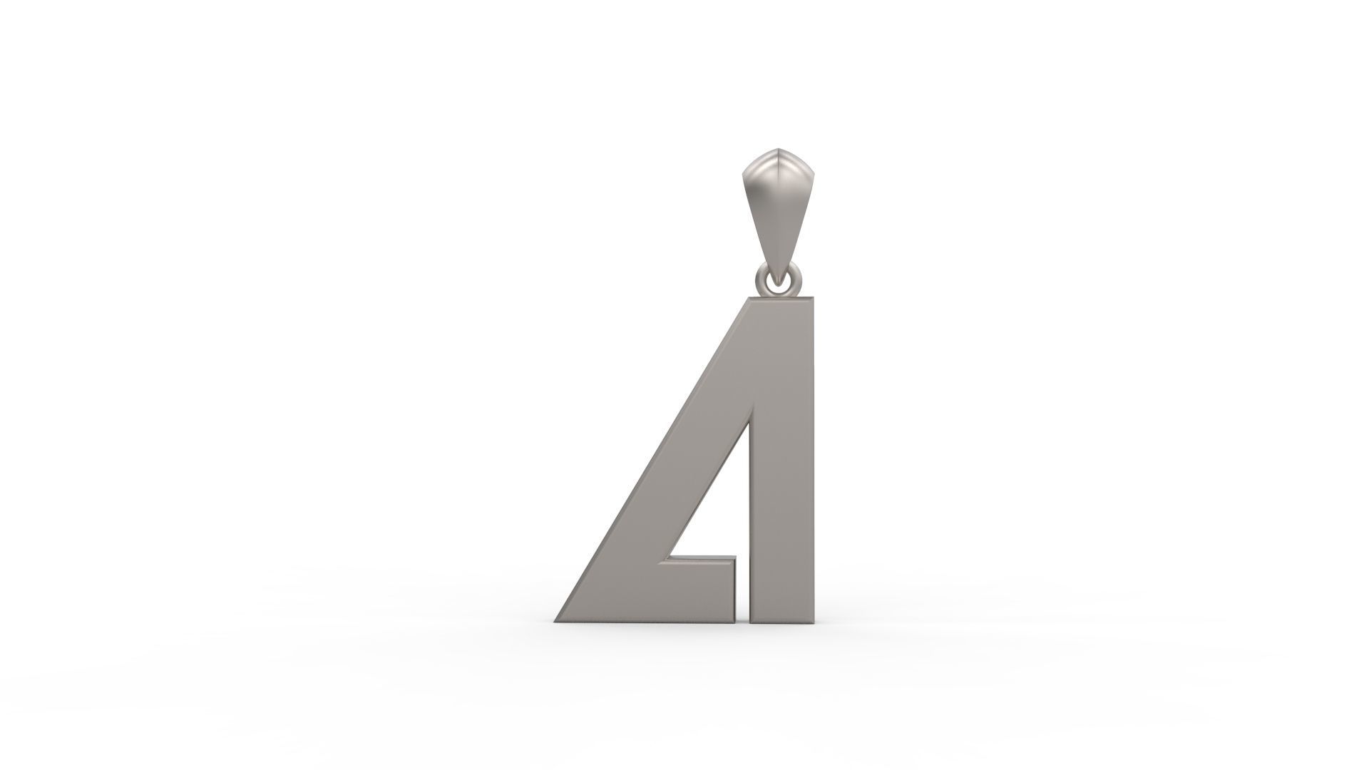 Initial Letters Pendant Agames A 3D print model_1