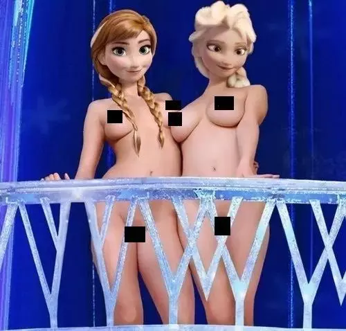 Anna and Elsa NSFW 3D model_0