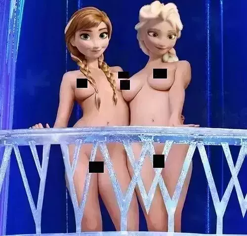 Anna and Elsa NSFW 3D model