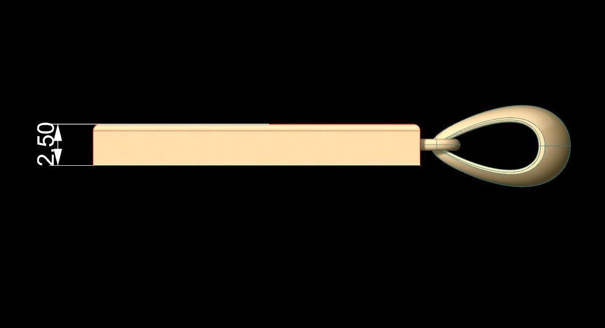 Initial Letters Pendant Agames B 3D print model_8