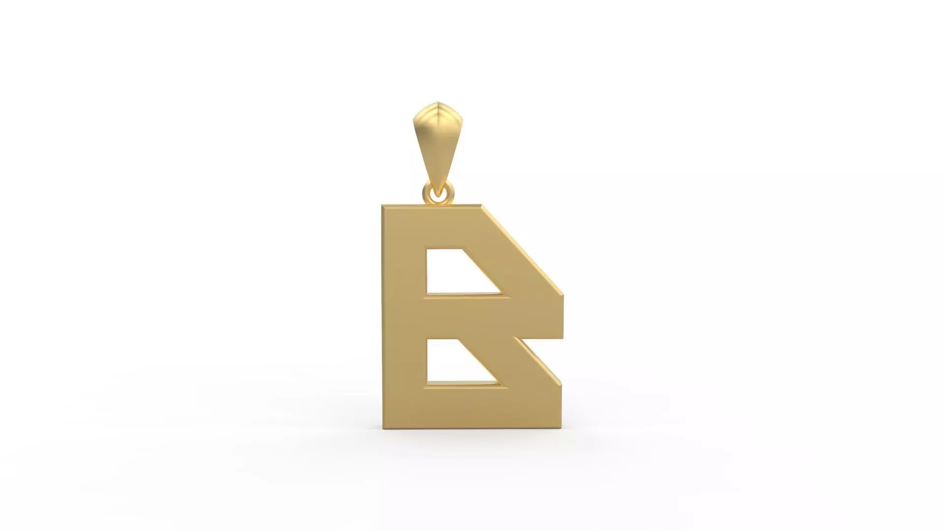 Initial Letters Pendant Agames B 3D print model_0