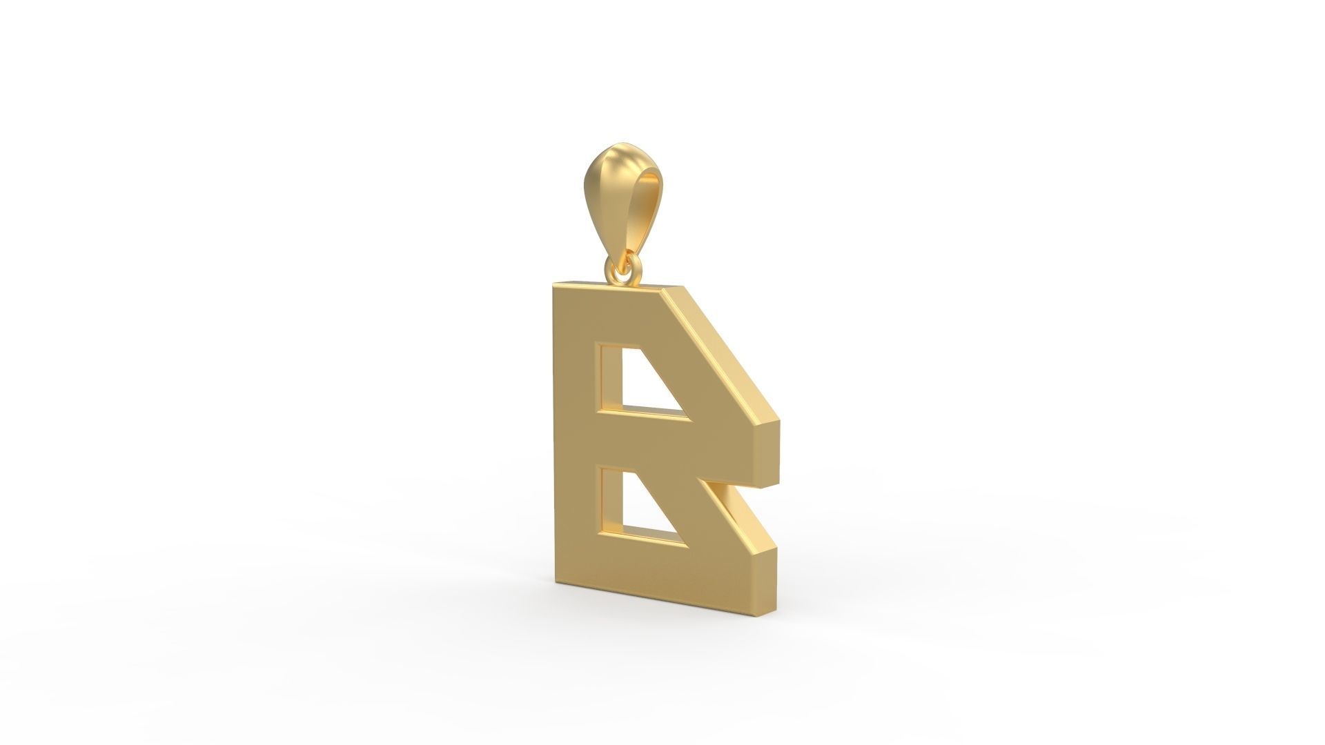 Initial Letters Pendant Agames B 3D print model_2