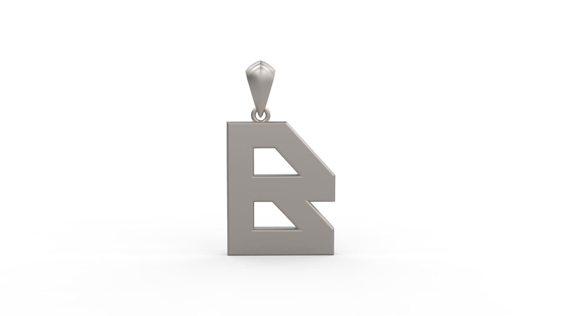 Initial Letters Pendant Agames B 3D print model_1