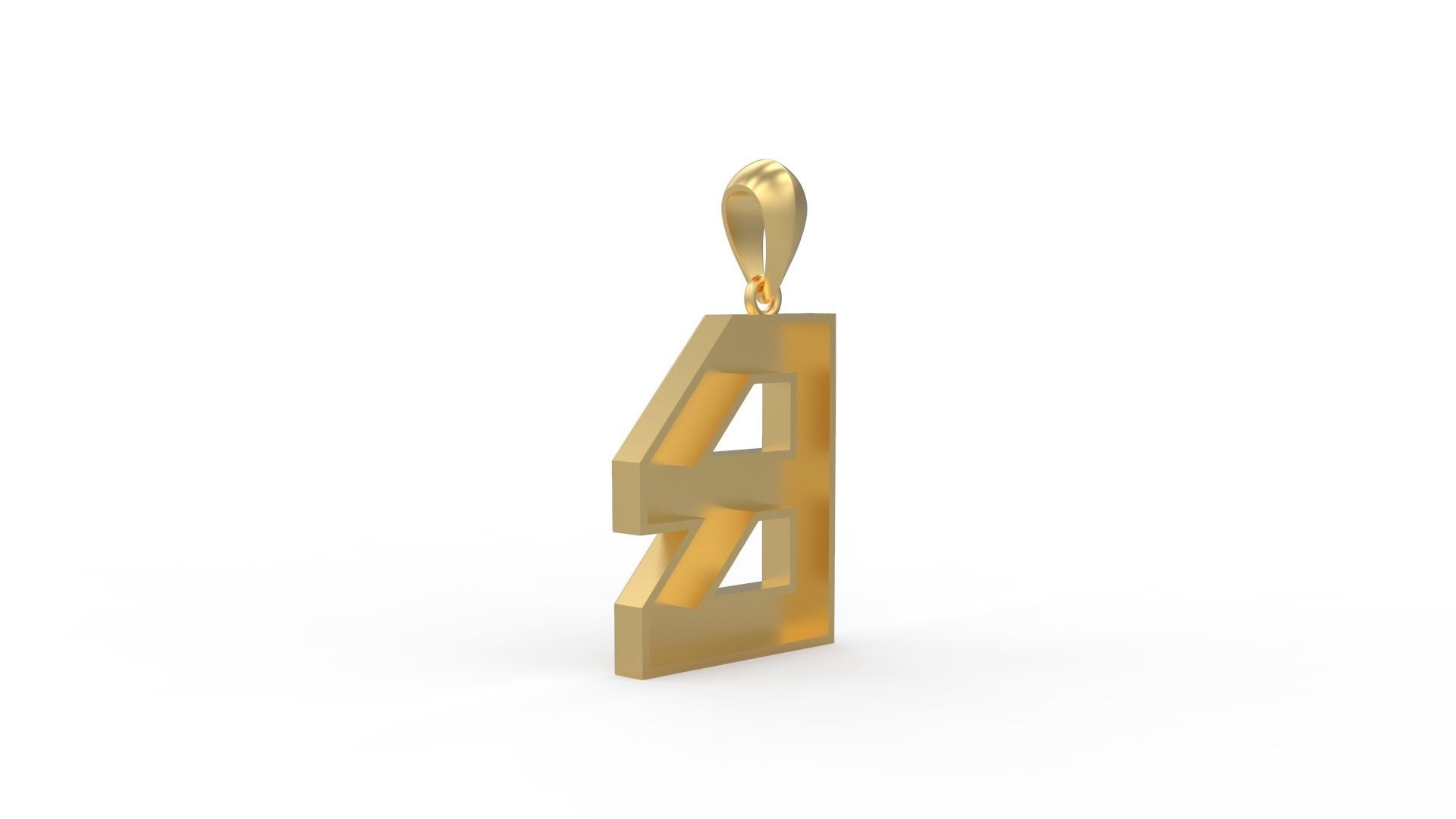 Initial Letters Pendant Agames B 3D print model_5