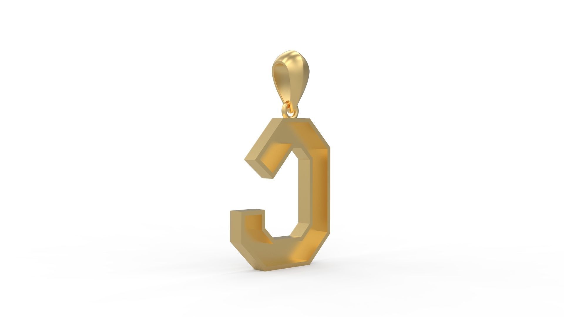 Initial Letters Pendant Agames C 3D print model_4