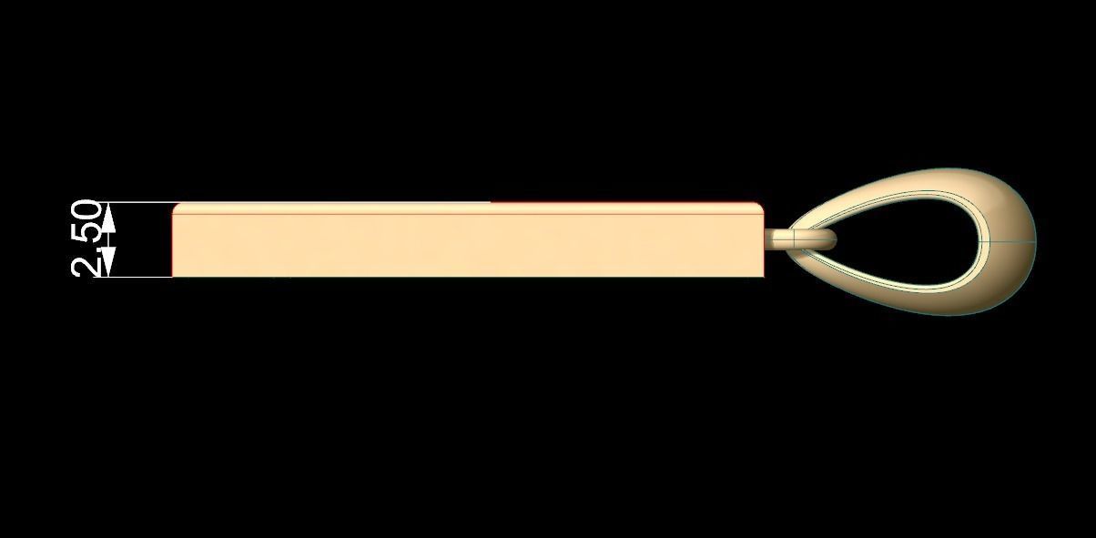 Initial Letters Pendant Agames C 3D print model_6