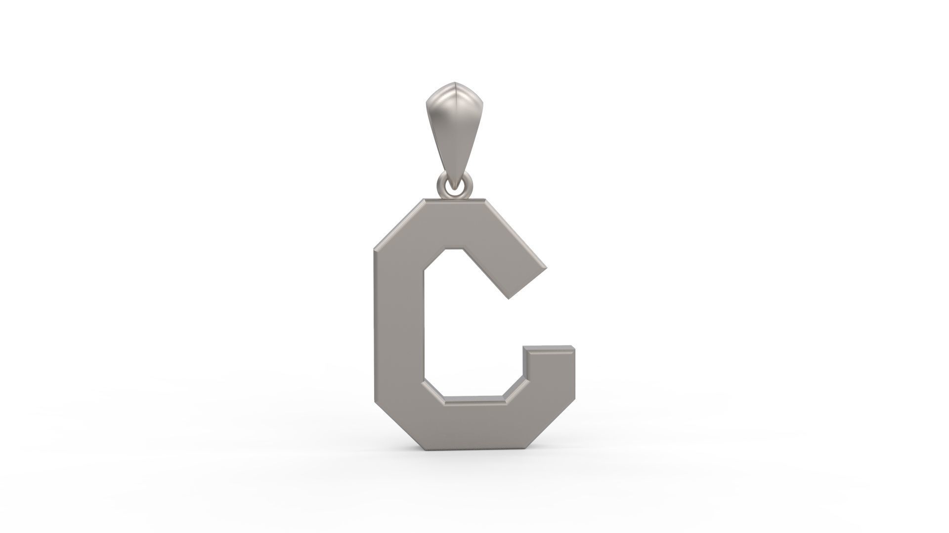 Initial Letters Pendant Agames C 3D print model_1