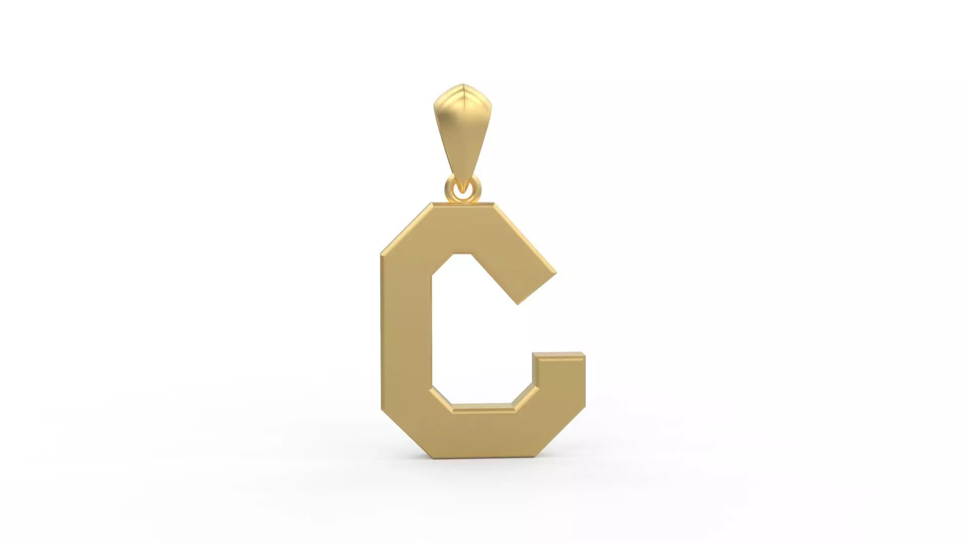 Initial Letters Pendant Agames C 3D print model_0