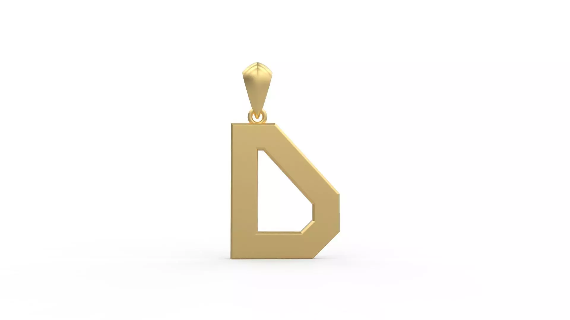 Initial Letters Pendant Agames D  3D print model_0