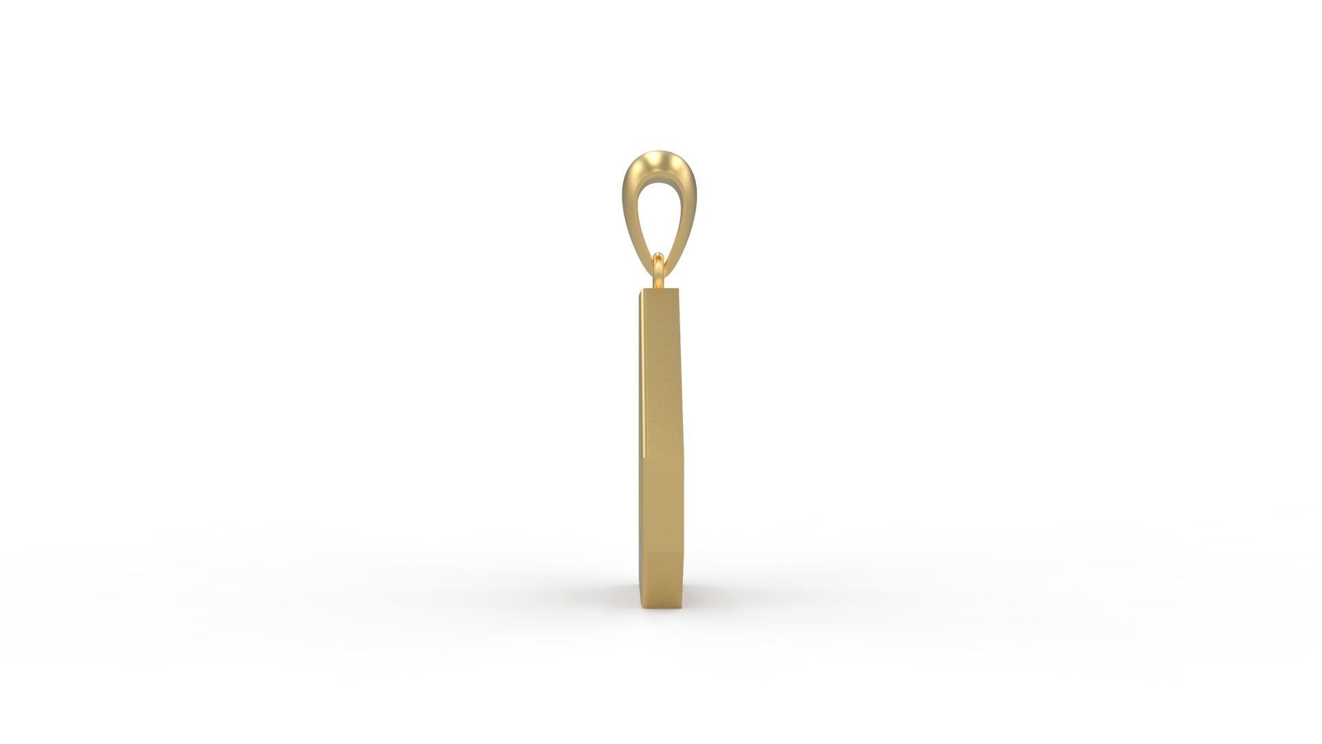 Initial Letters Pendant Agames D  3D print model_2