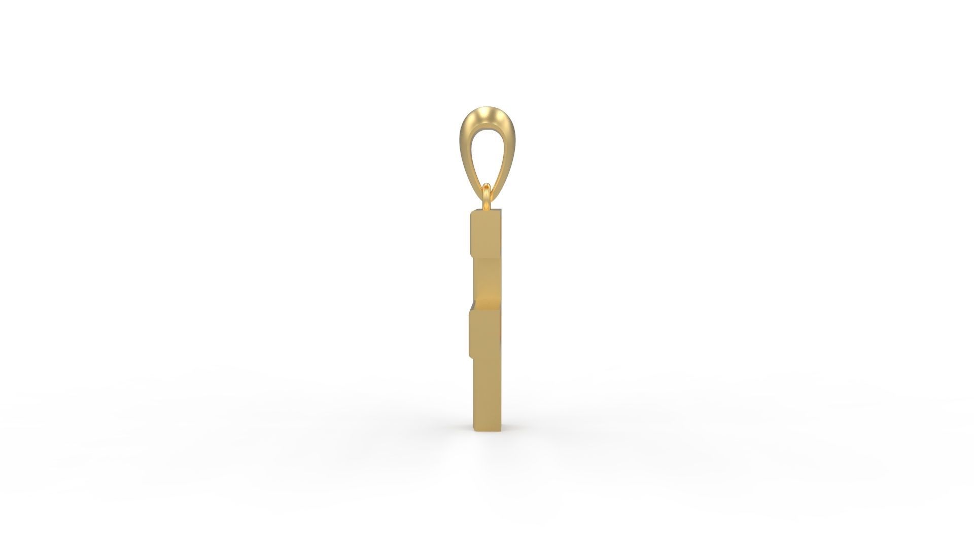 Initial Letters Pendant Agames F 3D print model_2