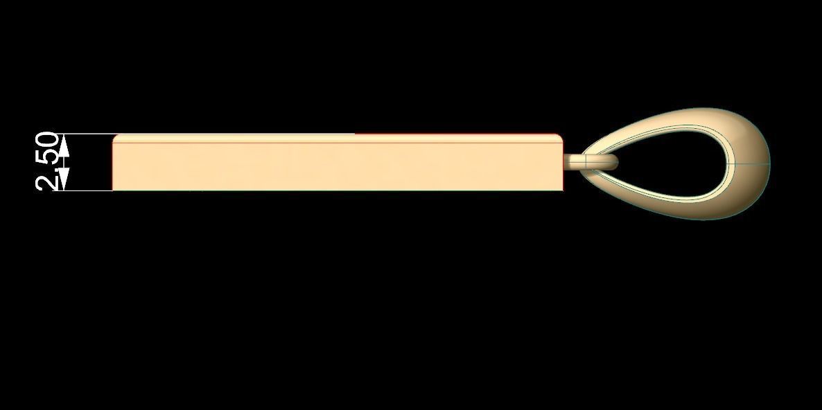 Initial Letters Pendant Agames F 3D print model_6