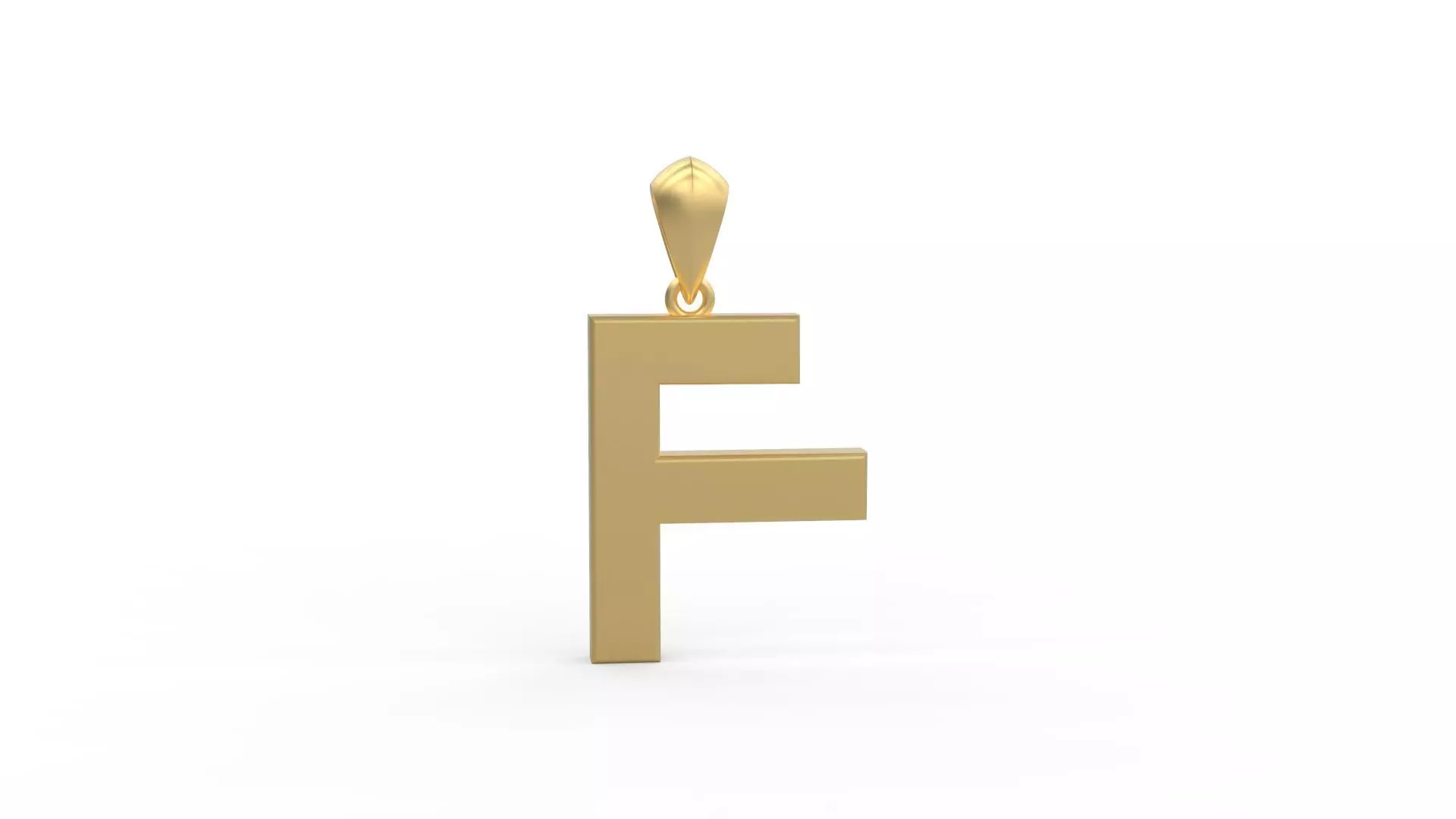 Initial Letters Pendant Agames F 3D print model_0