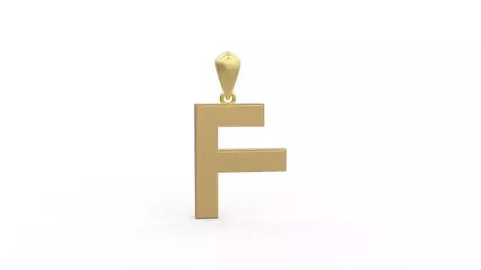 Initial Letters Pendant Agames F