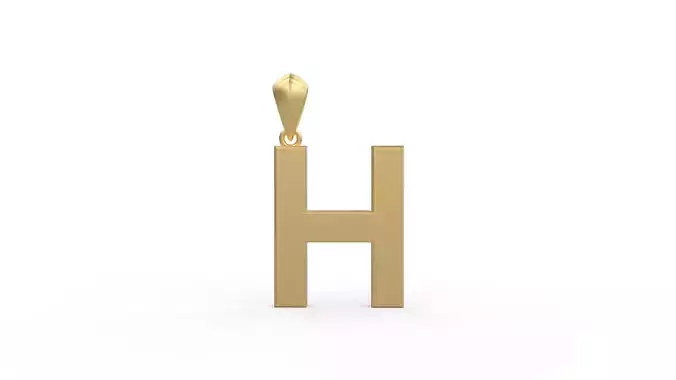 Initial Letters Pendant Agames H
