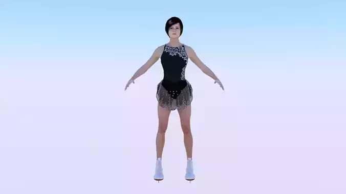 Woman Figure Skater 01