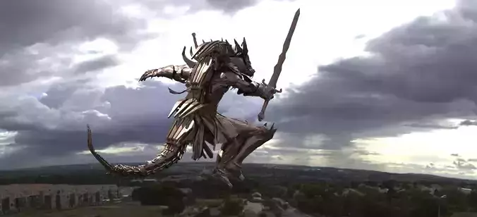 Werewolf Robot mech 3D model