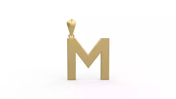 Initial Letters Pendant Agames M