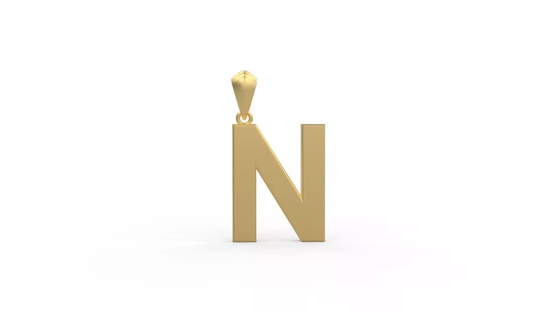 Initial Letters Pendant Agames N 3D print model_0