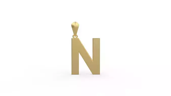 Initial Letters Pendant Agames N