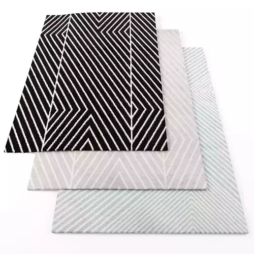 Rugs-1252 three rugs with stripes