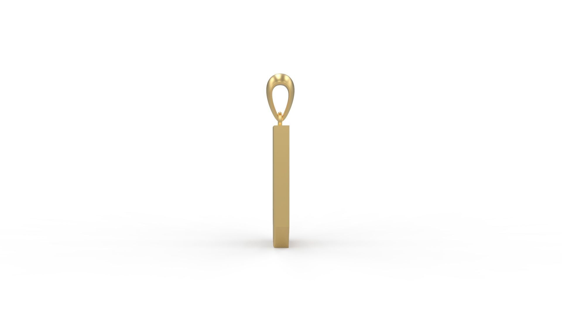 Initial Letters Pendant Agames U 3D print model_2