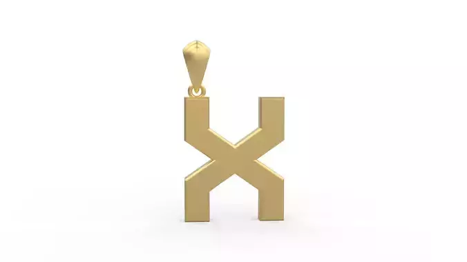 Initial Letters Pendant Agames X