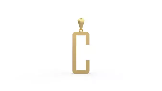 Initial Letters Pendant Agency C