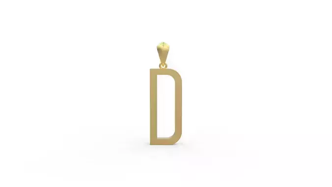Initial Letters Pendant Agency D