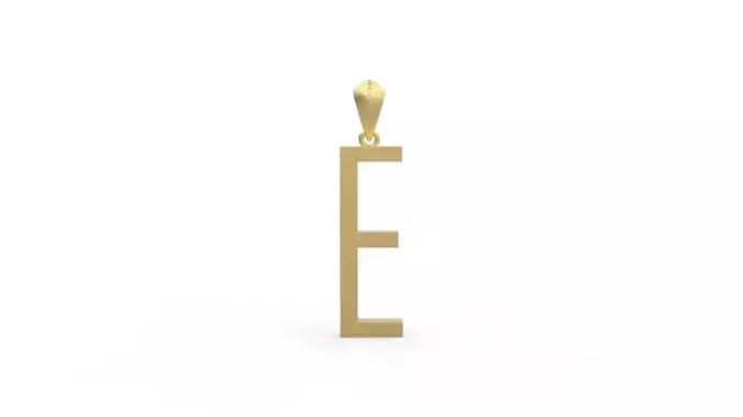 Initial Letters Pendant Agency E