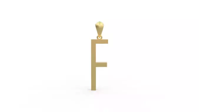 Initial Letters Pendant Agency F