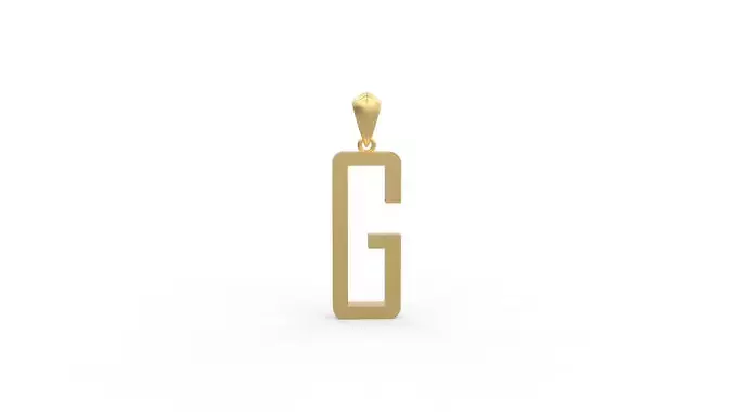 Initial Letters Pendant Agency G
