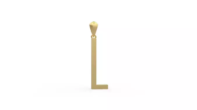 Initial Letters Pendant Agency L 3D print model