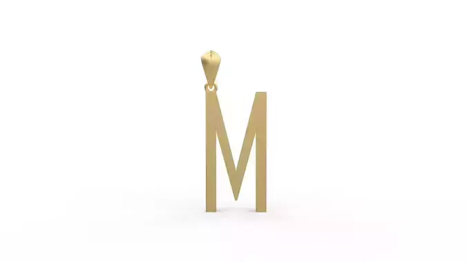 Initial Letters Pendant Agency M