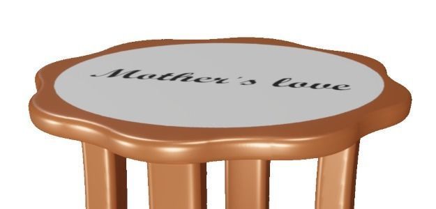 Spectacular Flower Table Low-poly 3D model_2