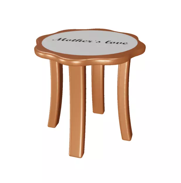 Spectacular Flower Table Low-poly 3D model_0