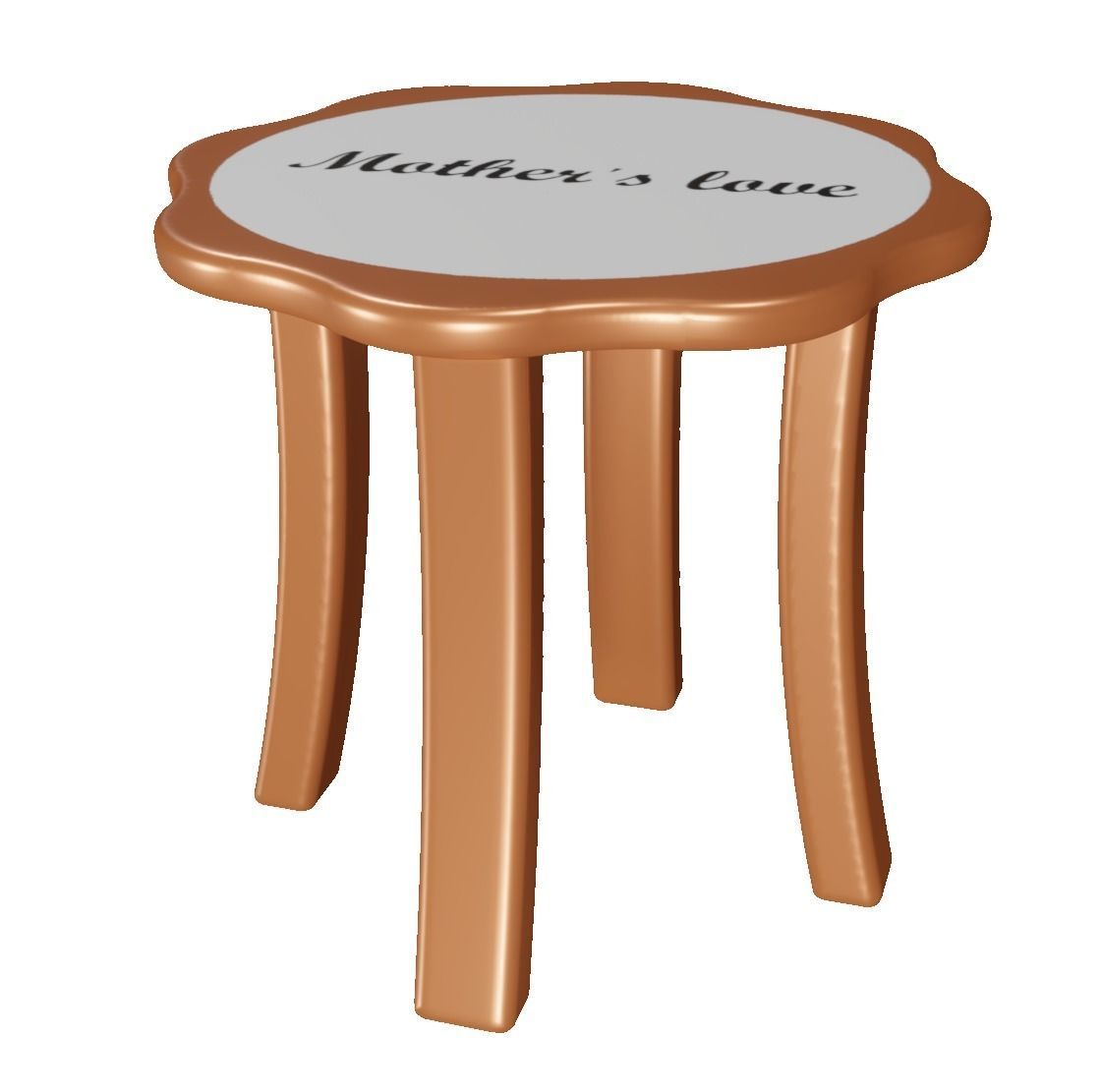 Spectacular Flower Table Low-poly 3D model_1