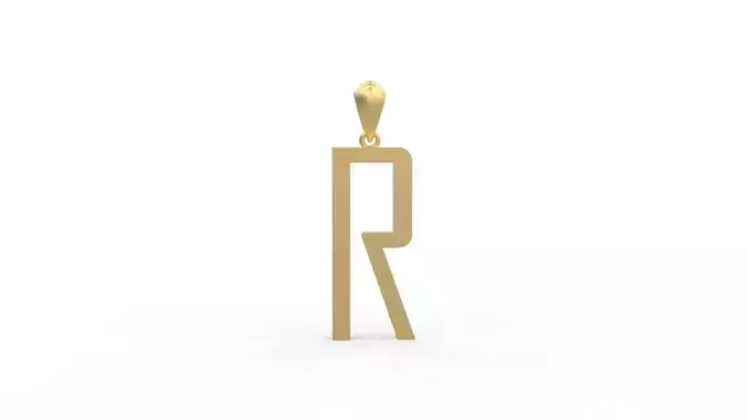 Initial Letters Pendant Agency R