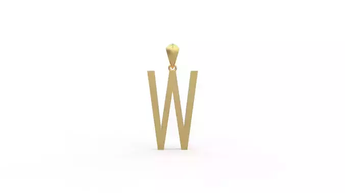 Initial Letters Pendant Agency W