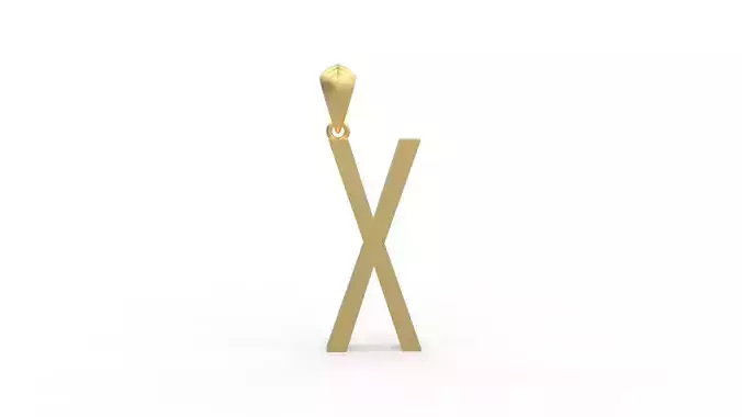 Initial Letters Pendant Agency X 3D print model