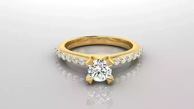 Ring M25   The luxury female ring with gem wedding