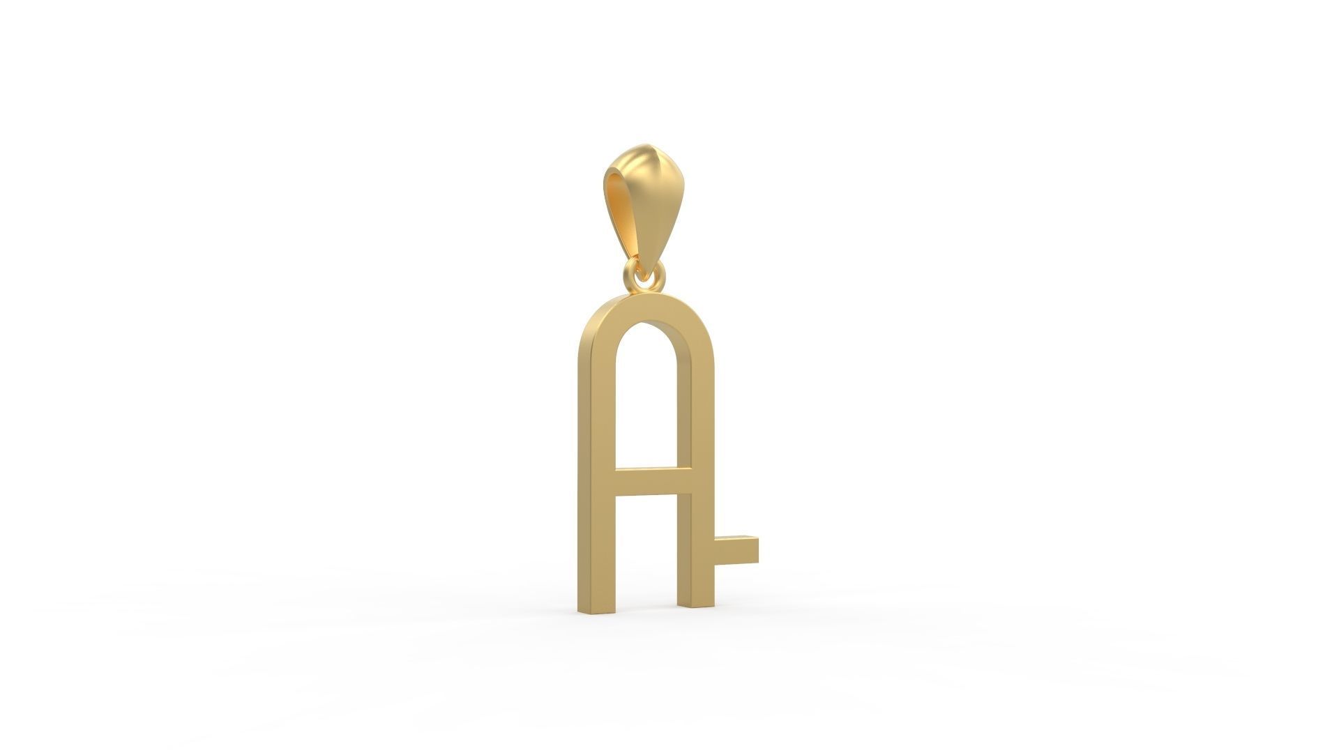 Initial Letters Pendant Aklirics A 3D print model_3