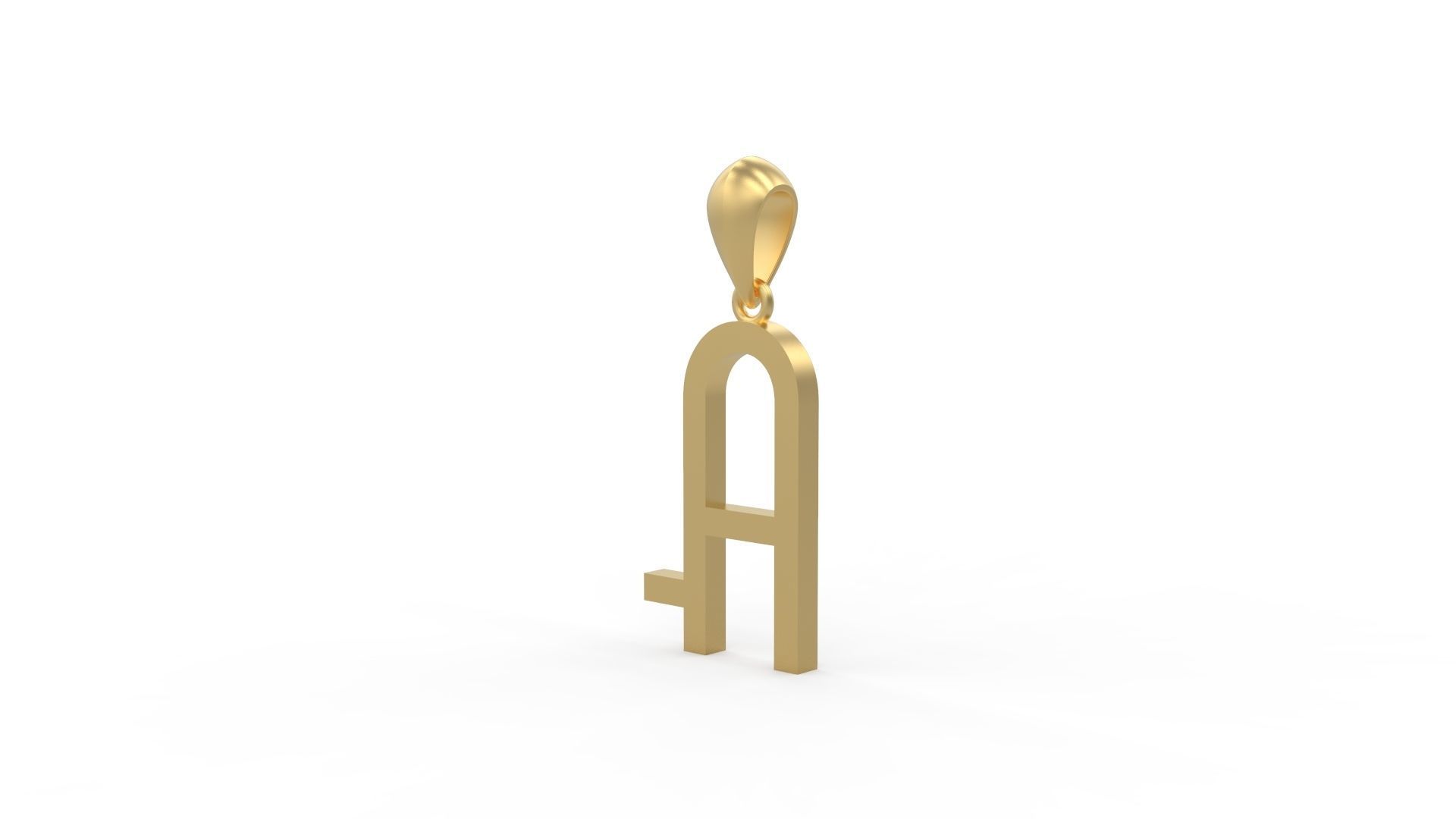 Initial Letters Pendant Aklirics A 3D print model_1