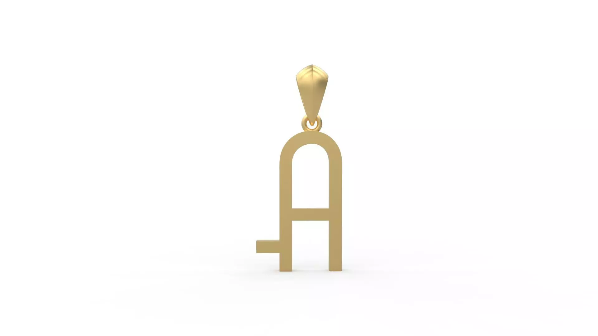 Initial Letters Pendant Aklirics A 3D print model_0