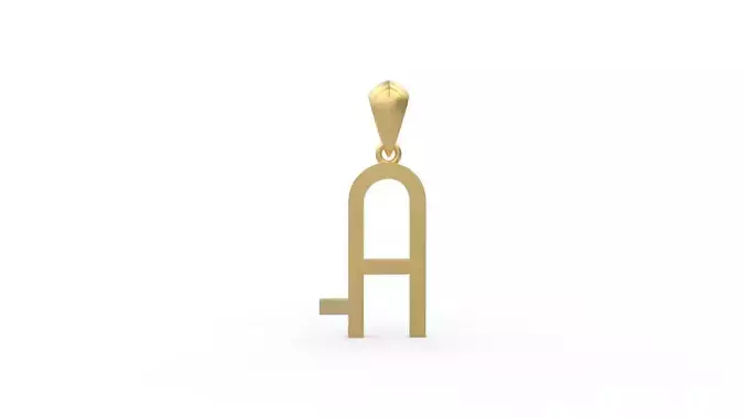 Initial Letters Pendant Aklirics A