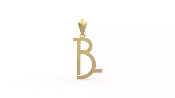 Initial Letters Pendant Aklirics B